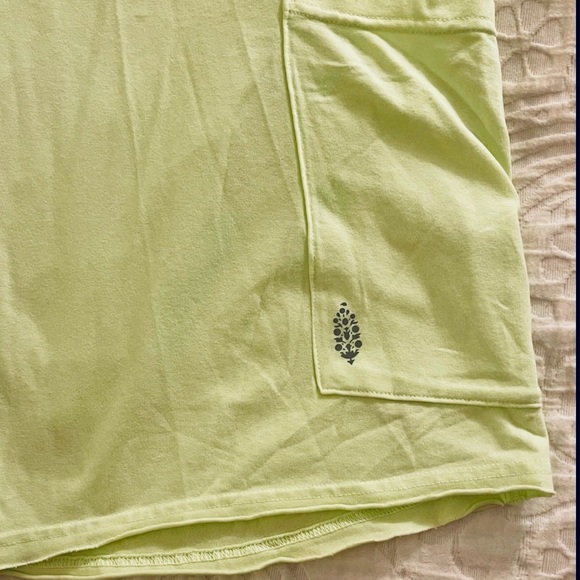 Free People Hot Shot Tee Romper In Sour Citrus Size Medium NWOT - Picture 9 of 10